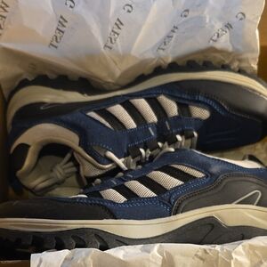 G-West Men's Navy and Gray Athletic Sneakers